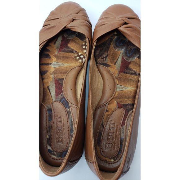 Born Lilly Slip On Leather Knot Ballet Flats Shoes - Picture 8 of 8